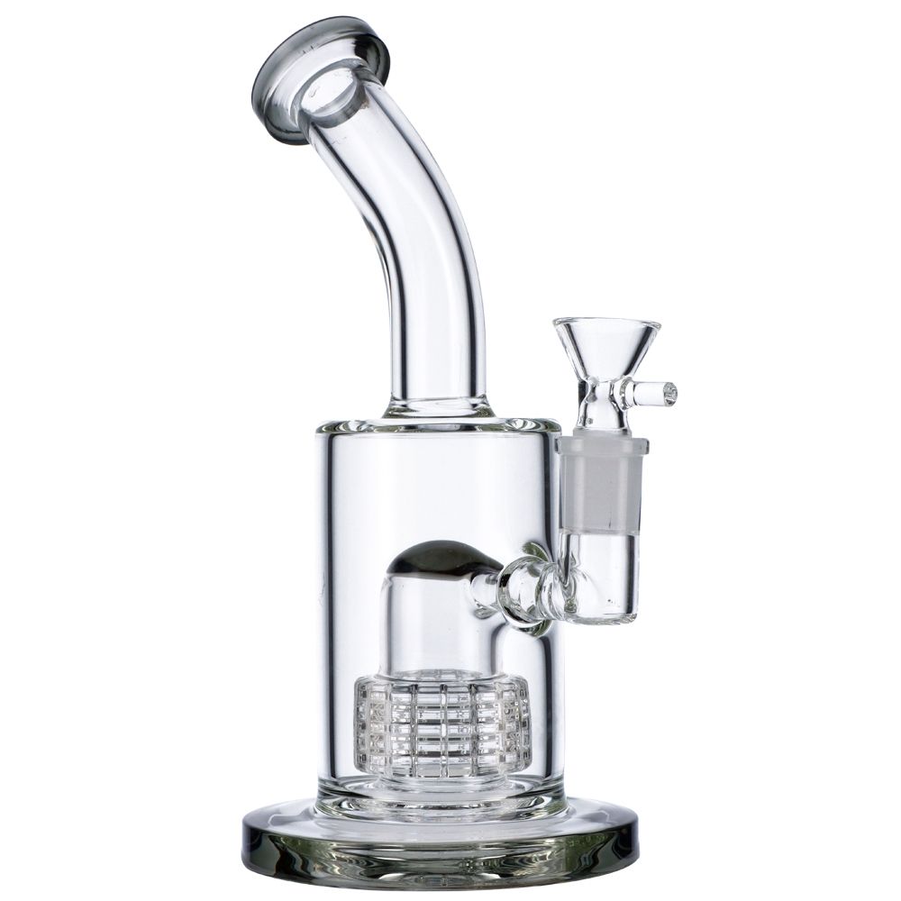 Glass Bubbler with Slitted Drum Perc